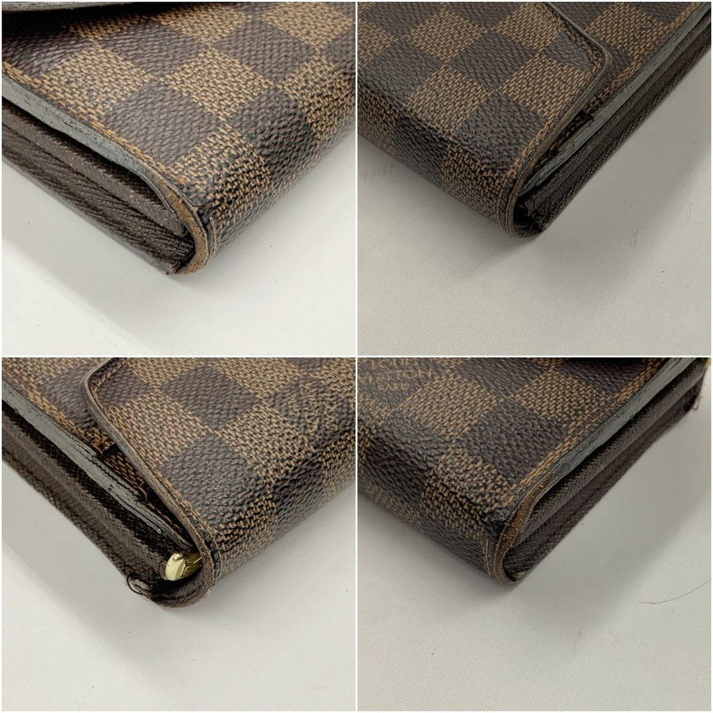 Louis Vuitton Damier Portefeuille Sarah Bifold Wallet with Initials — view 5