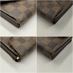 Louis Vuitton Damier Portefeuille Sarah Bifold Wallet with Initials — view 5