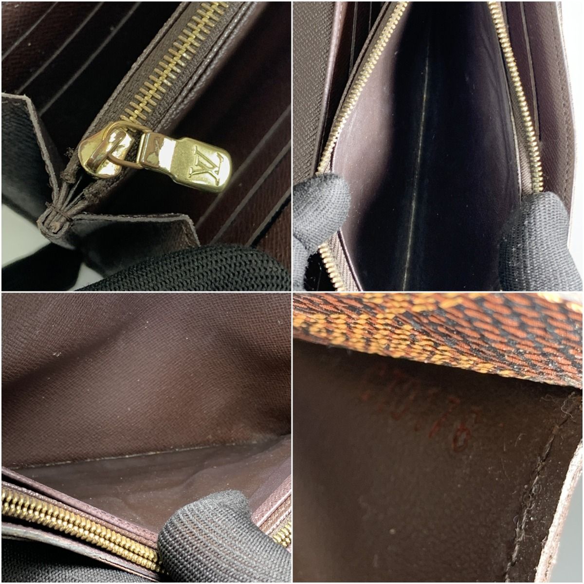 Louis Vuitton Damier Portefeuille Sarah Bifold Wallet with Initials — view 8