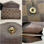 Louis Vuitton Damier Portefeuille Sarah Bifold Wallet with Initials — view 7