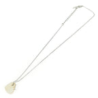Christian Dior Shell D Logo Heart Necklace Silver — view 6
