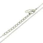 Christian Dior Shell D Logo Heart Necklace Silver — view 7