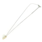 Christian Dior Shell D Logo Heart Necklace Silver — view 5