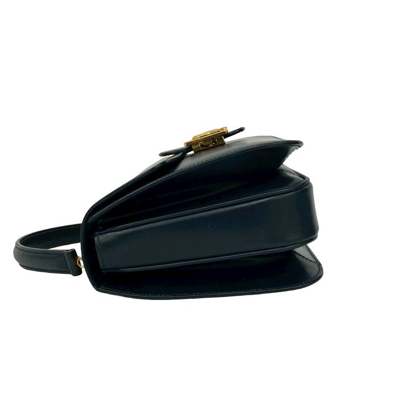 Celine Vintage Circle Logo Carriage Hardware Calf Leather — view 6
