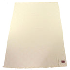 Gucci Wool Silk GG Jacquard Fringe Large Shawl Blanket Light Beige 135 — view 4