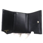 Chanel Ap4173 Caviar Leather Coco Mark Quilted Small Flap Wallet Trifold — view 6