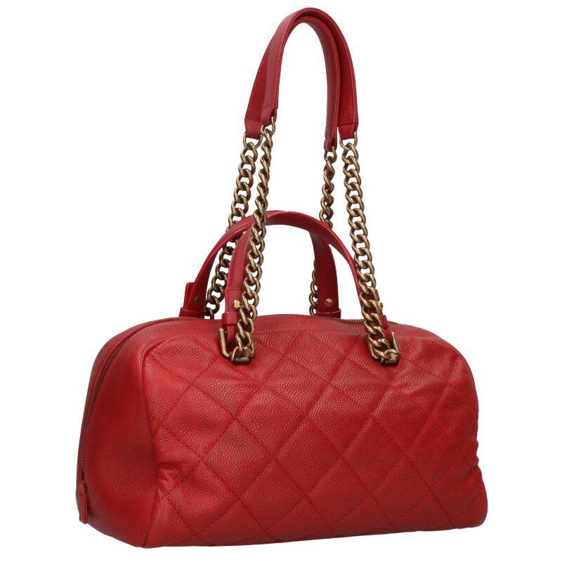 Chanel Quilted Caviar Leather Beau Ring Handbag — view 2