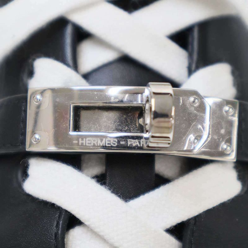 Hermes Day Sneakers Kelly Buckle Black 39 — view 8