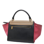 Celine Trapeze Small Tricolor Shoulder Bag 2-Way Black Multicolor — view 2