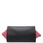 Celine Trapeze Small Tricolor Shoulder Bag 2-Way Black Multicolor — view 3