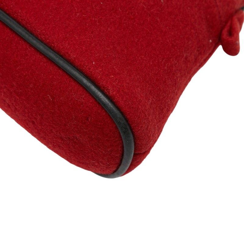 Hermes Bolide Pouch 20 Red Wool — view 4