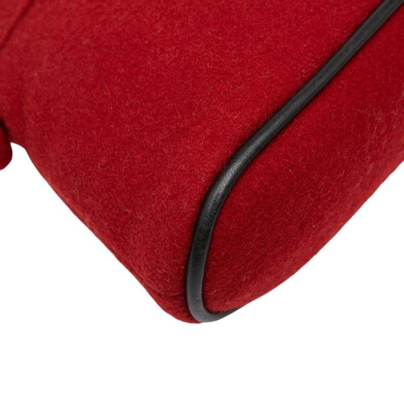 Hermes Bolide Pouch 20 Red Wool — view 5