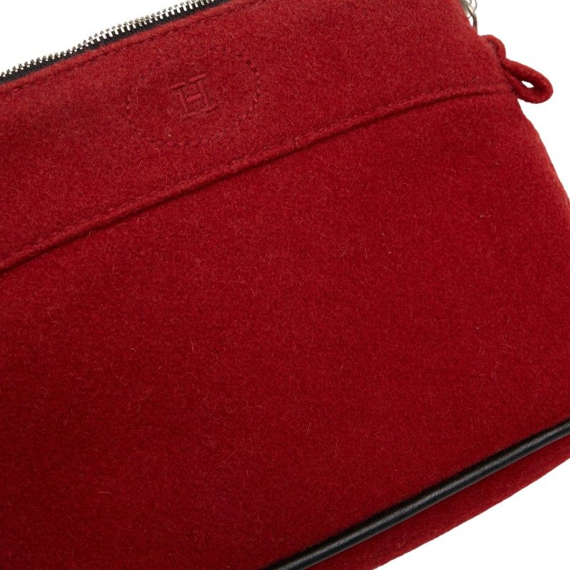 Hermes Bolide Pouch 20 Red Wool — view 8