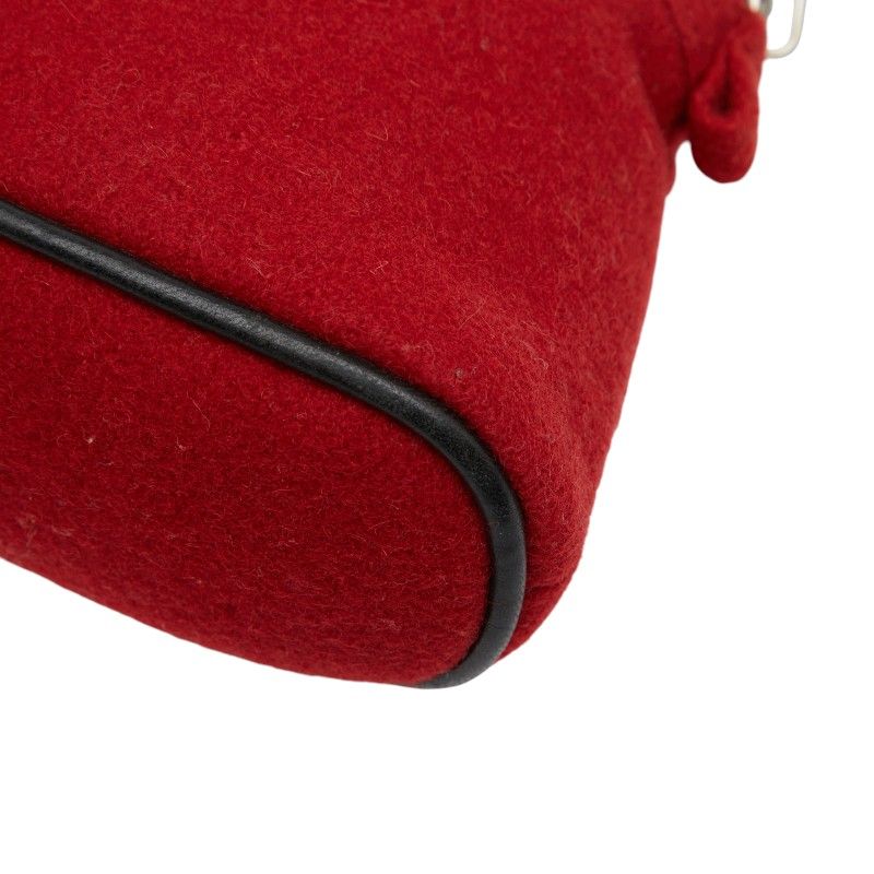 Hermes Bolide Pouch 20 Red Wool — view 6