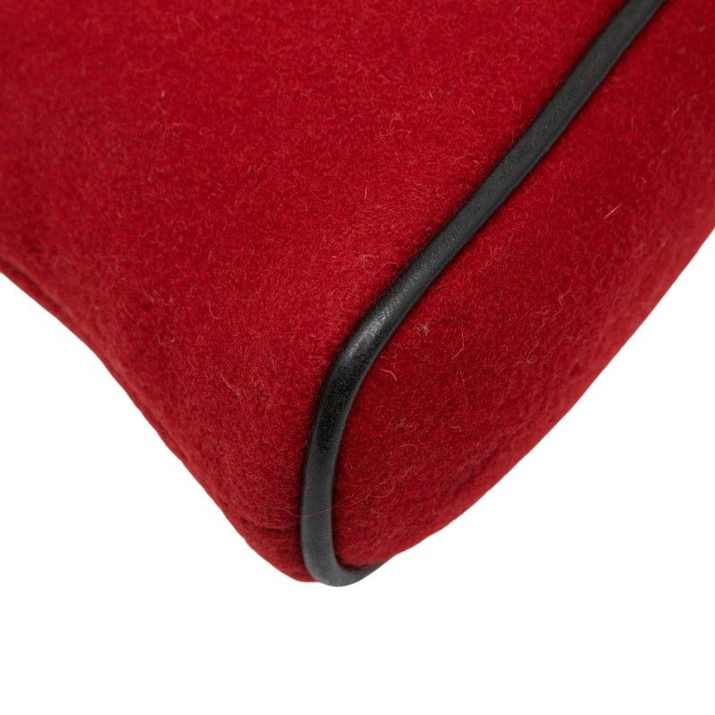 Hermes Bolide Pouch 20 Red Wool — view 7