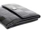 Louis Vuitton Damier Vernis Lladro Coin Case Card Black Patent — view 5