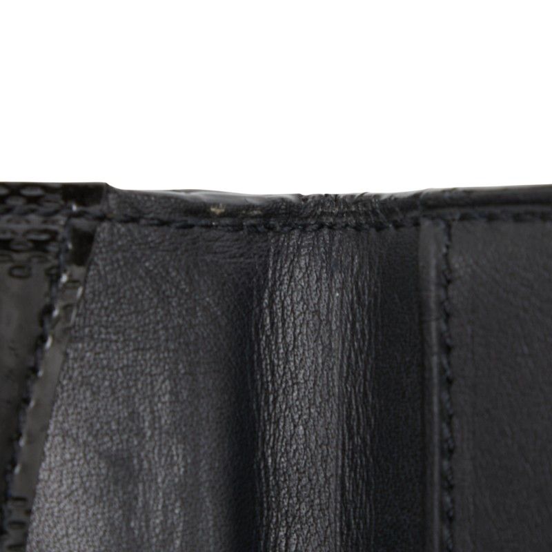 Louis Vuitton Damier Vernis Lladro Coin Case Card Black Patent — view 9