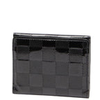 Louis Vuitton Damier Vernis Lladro Coin Case Card Black Patent — view 3