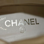 Chanel Long Boots Suede Coco Mark 36 Ivory aa — view 7