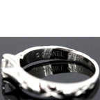 Chanel Quilted Diamond 030 CT F-Vvs 2 Ring Pt950 47 — view 4