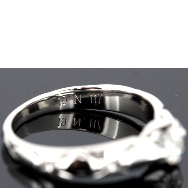 Chanel Quilted Diamond 030 CT F-Vvs 2 Ring Pt950 47 — view 5