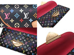 Louis Vuitton Portefeuille Trifold Wallet Grenat Multicolor Leather Gold — view 8