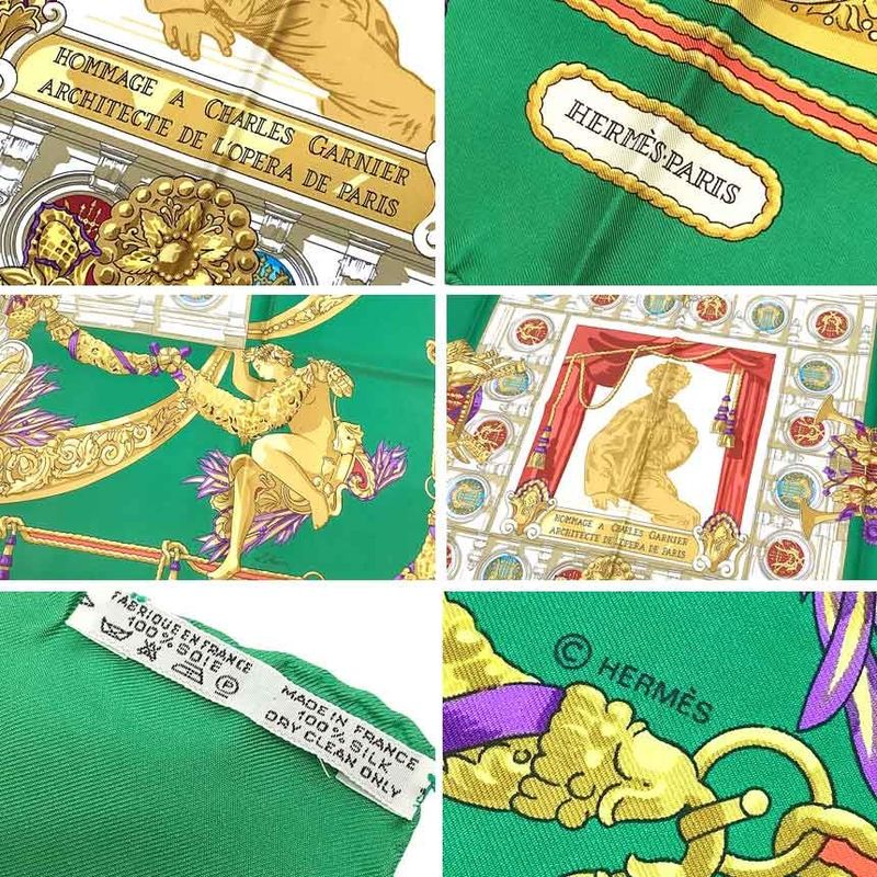 Hermes Carre 90 Scarf Hommage A Charles Garnier Sha Lou Tribute — view 3