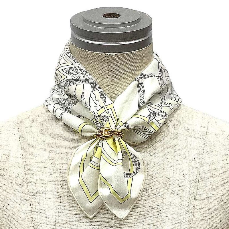 Hermes Handkerchief Le Sacre De I'hiver Winter Festival Bandana Cotton Calais — view 2