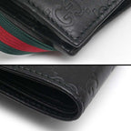 Gucci Bifold Wallet Leather Guccissima Black — view 4