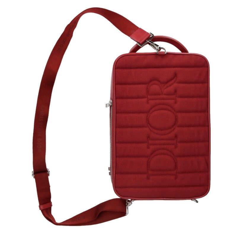 Dior World Tour Oblique All Over Leather Handbag — view 2