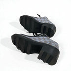 Louis Vuitton Bobur Line Monogram Loafers Leather Shoes Black Multicolor — view 6