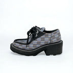 Louis Vuitton Bobur Line Monogram Loafers Leather Shoes Black Multicolor — view 3