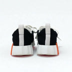 Hermes Bouncing Sneakers Shoes Suede Mesh Black White Orange — view 5