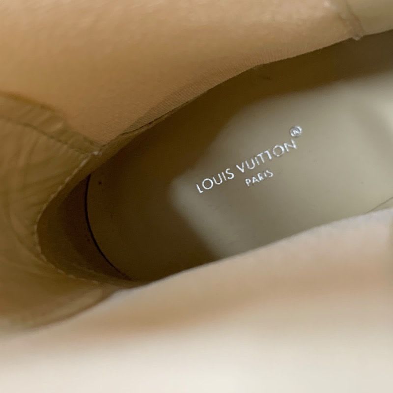 Louis Vuitton Laurie Line Monogram Boots Short Shoes Leather Suede Beige — view 7