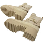 Louis Vuitton Laurie Line Monogram Boots Short Shoes Leather Suede Beige — view 6