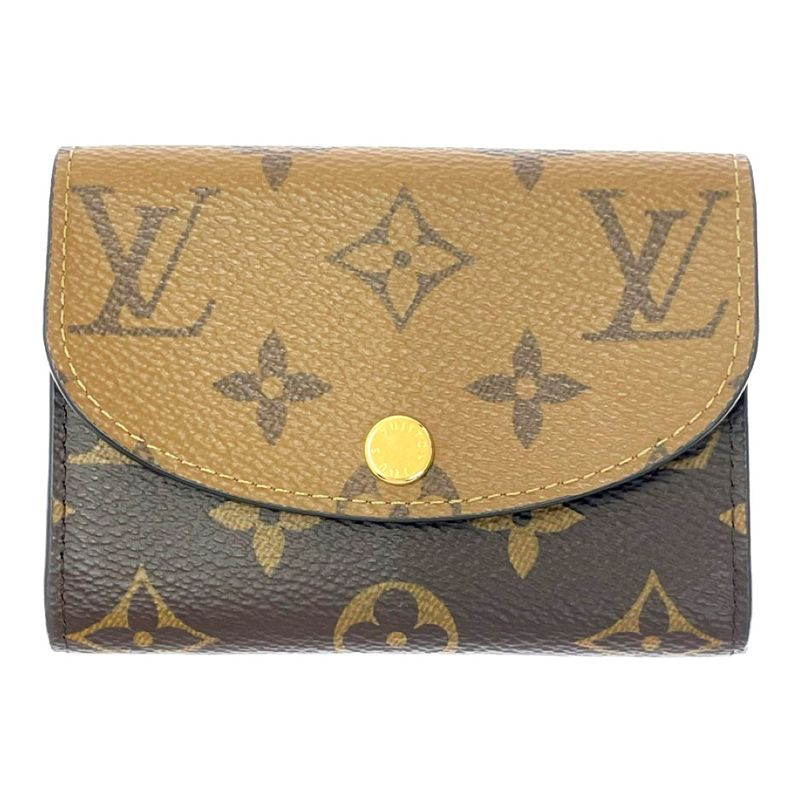 Louis Vuitton Monogram Reverse Porte Monerosali Coin Case Brown — view 2