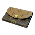 Louis Vuitton Monogram Reverse Porte Monerosali Coin Case Brown — view 4
