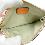 Loewe Leather Anagram Pouch Orange — view 7