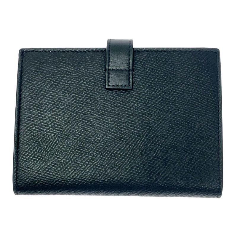 Celine Leather Bifold Wallet Strap Black — view 5