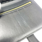 Celine Leather Bifold Wallet Strap Black — view 7