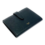 Celine Leather Bifold Wallet Strap Black — view 3