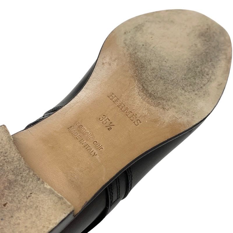 Hermes Neo Boots Short Shoes Leather Black Silver Kelly Hardware — view 8