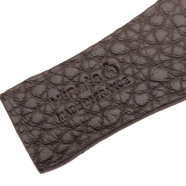 Hermes Bag Charm Petit Ash Bamboo Vaux Epson Togo Red and Brown — view 6