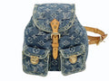 Louis Vuitton Mini Backpack a Dos PM Monogram Denim Indigo Gold