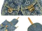 Louis Vuitton Mini Backpack a Dos PM Monogram Denim Indigo Gold — view 8