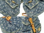 Louis Vuitton Mini Backpack a Dos PM Monogram Denim Indigo Gold — view 7