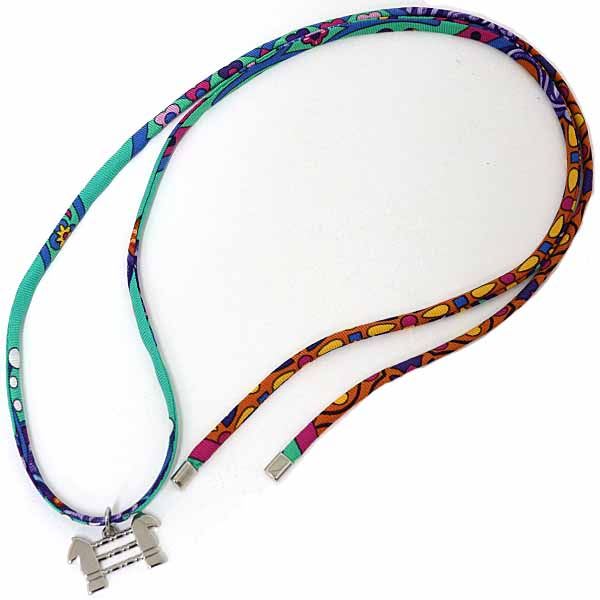 Hermes Silk Bracelet Choker Charm 2017 Paris Main Store Limited Not Released — view 4