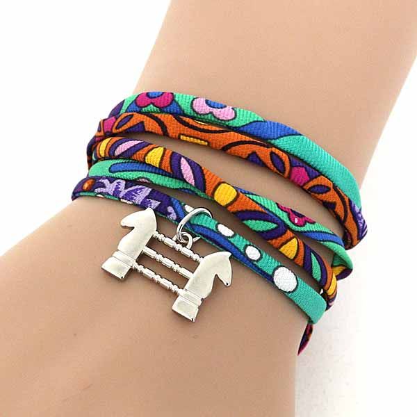 Hermes Silk Bracelet Choker Charm 2017 Paris Main Store Limited Not Released — view 7