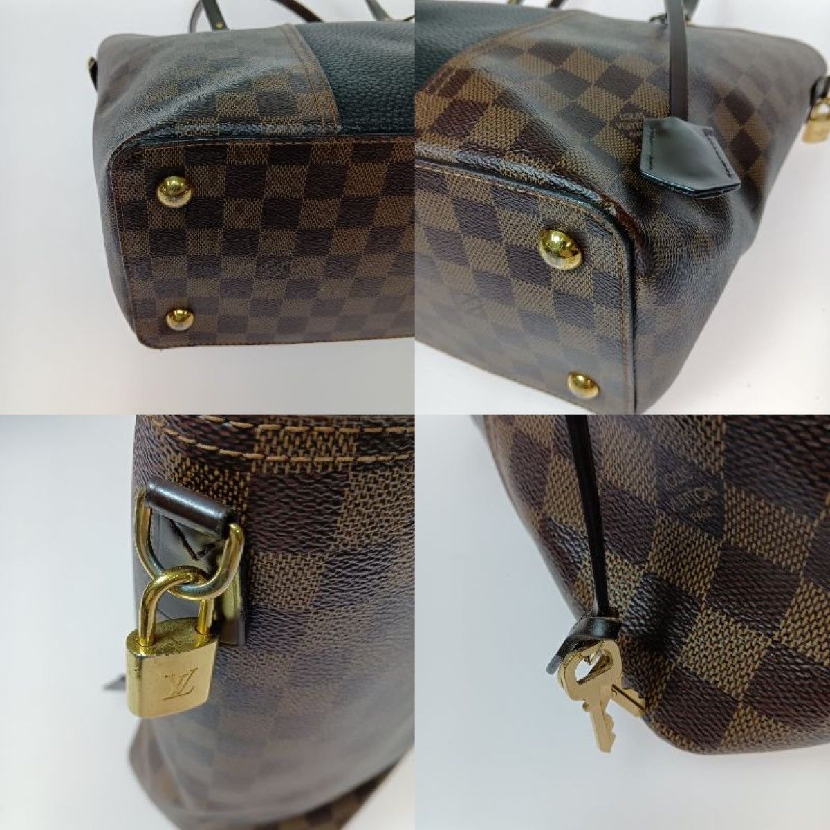 Louis Vuitton Damier Jersey Tote Bag Noir with Strap — view 4