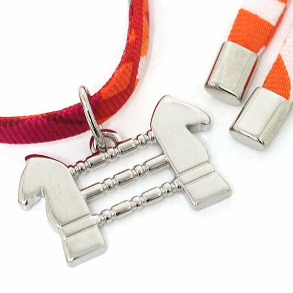 Hermes Silk Bracelet Choker Charm 2017 Paris Main Store Limited Not Released — view 5